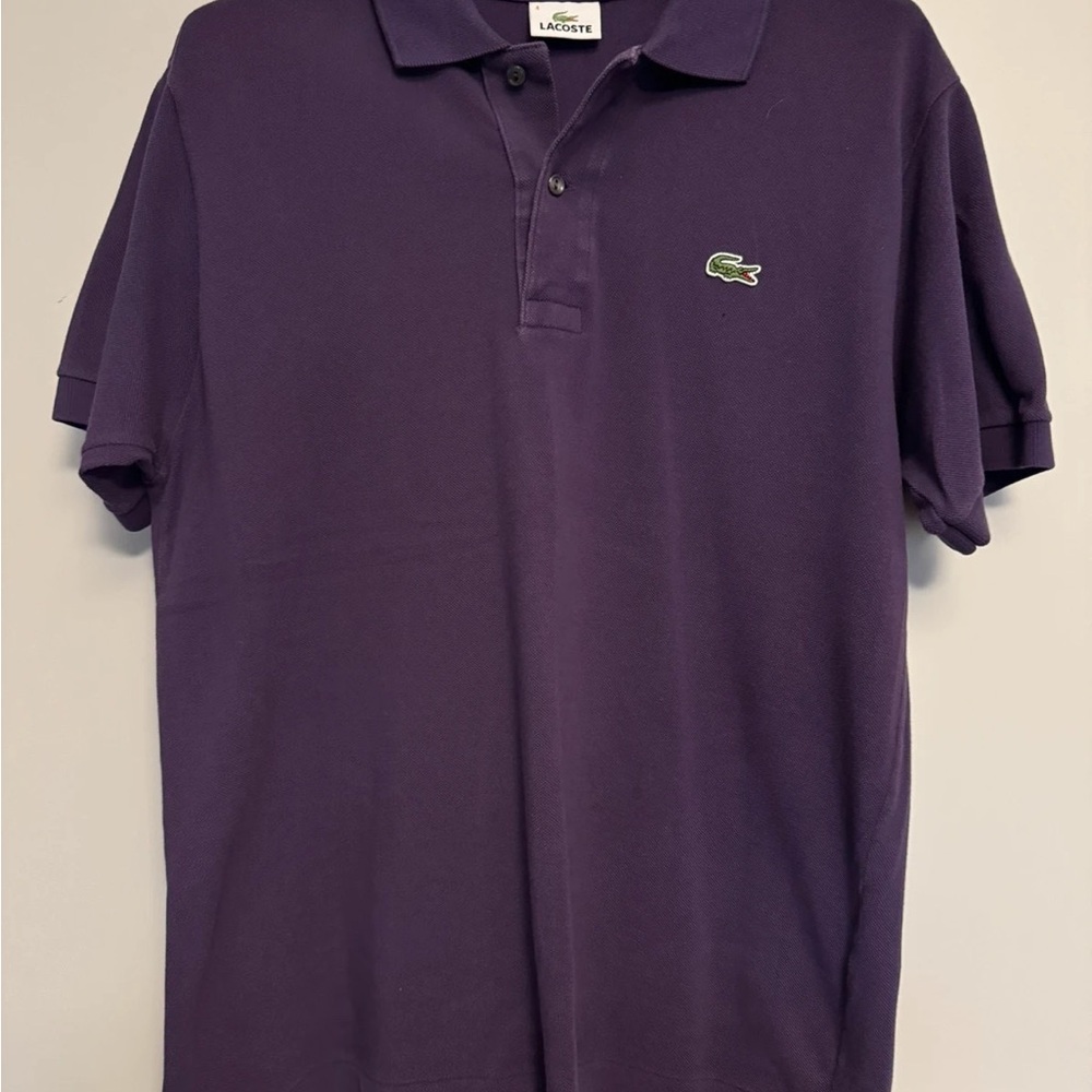 Lacoste Men's Purple Polo Shirt